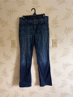 7 For All Mankind Dark Blue Bootcut Jeans
